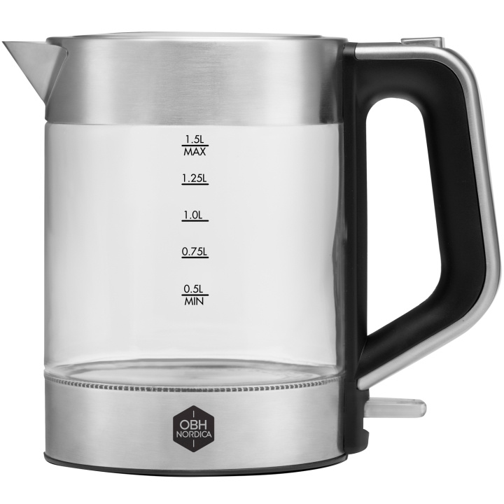 OBH Nordica Vannkoker Venice vannkoker i glass 1,5 l. trådløs 6418 i gruppen HJEM, HUS OG HAGE / Husholdningsapparater / Vann og juice / Vannkokere hos TP E-commerce Nordic AB (C25538)