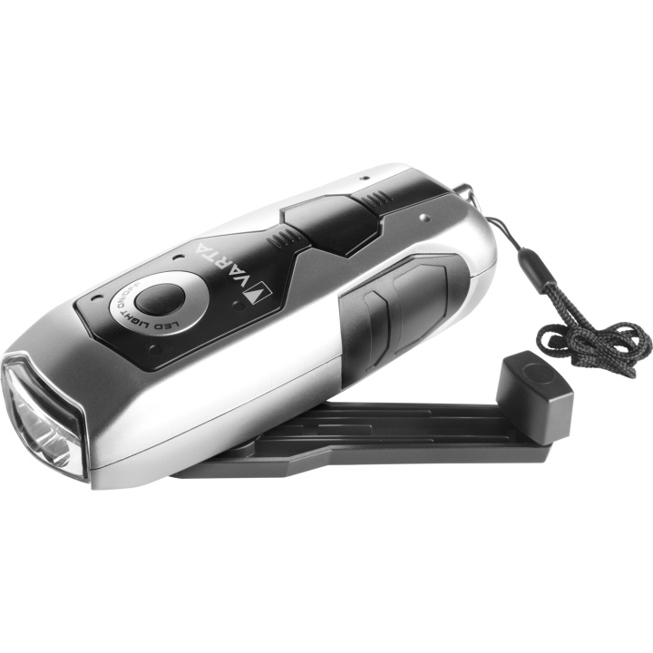 Varta Dynamo Light sveivelykt 28 lm sølv i gruppen SPORT, FRITID & HOBBY / Lommelykter og hodelykter / Lommelykter hos TP E-commerce Nordic AB (C25559)