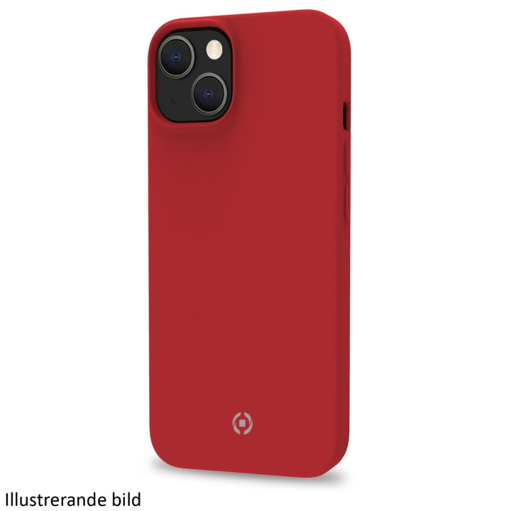 Celly Cromo Soft gummideksel iPhone 15 Rød i gruppen SMARTTELEFON & NETTBRETT / Mobilbeskyttelse / Apple / iPhone 15 hos TP E-commerce Nordic AB (C25584)