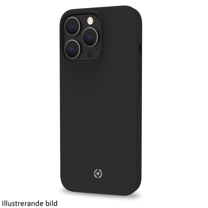 Celly Cromo Soft rubber case iPhone 15 Pro Svart i gruppen SMARTTELEFON & NETTBRETT / Mobilbeskyttelse / Apple / iPhone 15 hos TP E-commerce Nordic AB (C25586)