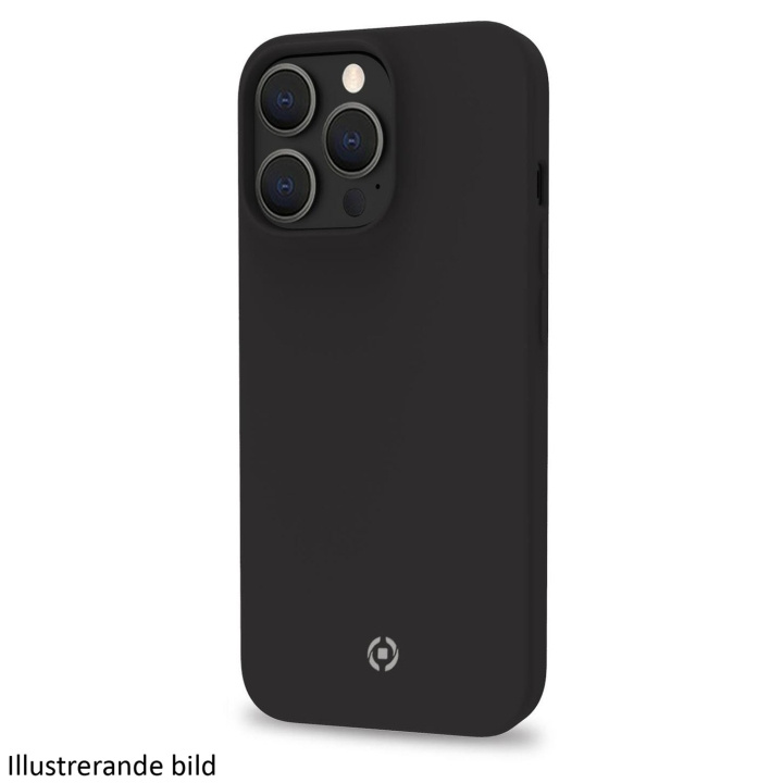 Celly Cromo Mykt gummideksel til iPhone 15 Pro Max Svart i gruppen SMARTTELEFON & NETTBRETT / Mobilbeskyttelse / Apple / iPhone 15 hos TP E-commerce Nordic AB (C25590)