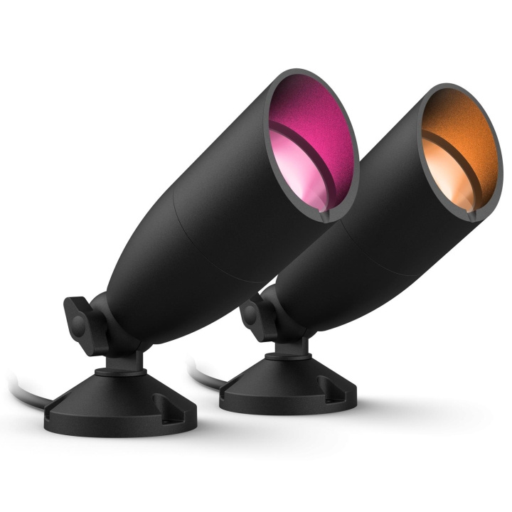 WiZ WiFi Smart LED-spotlight farge + varm-kald hvit 12 V startsett i gruppen HJEM, HUS OG HAGE / El og belysning / Utendørsbelysning / Hagebelysning hos TP E-commerce Nordic AB (C25615)