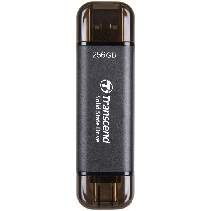 Transcend Portabel SSD ESD310C USB-C 256 GB (R1050/W950) Svart i gruppen Datautstyr / PC-Komponenter / Harddisker / SSD hos TP E-commerce Nordic AB (C25656)