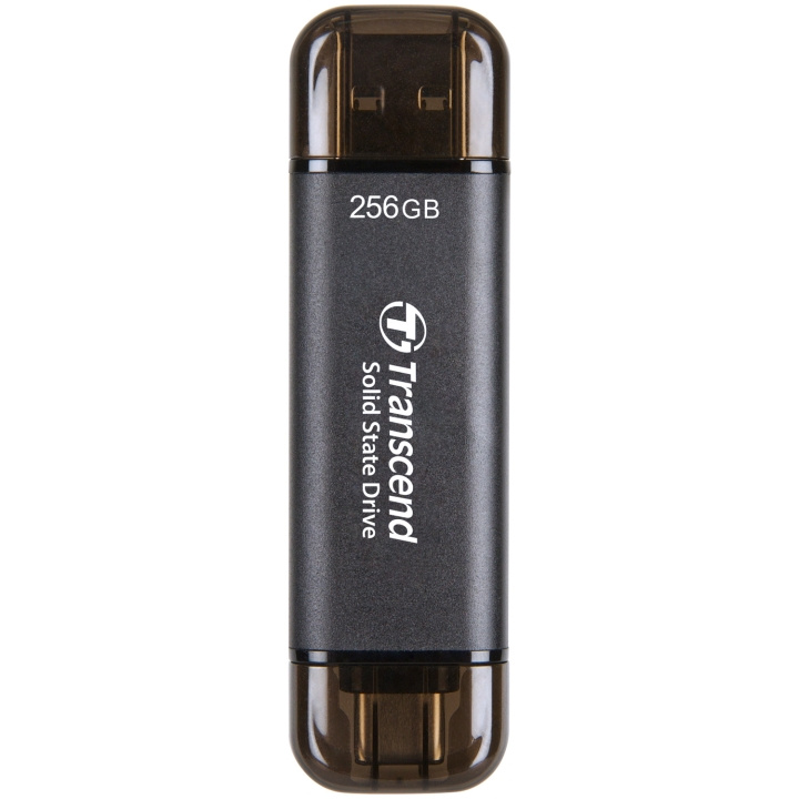 Transcend Bærbar SSD ESD310C USB-C 256 GB (R1050/W950) Svart i gruppen Datautstyr / PC-Komponenter / Harddisker / SSD hos TP E-commerce Nordic AB (C25656)