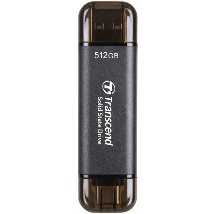Transcend Bærbar SSD ESD310C USB-C 512 GB (R1050/W950) Svart i gruppen Datautstyr / PC-Komponenter / Harddisker / SSD hos TP E-commerce Nordic AB (C25657)