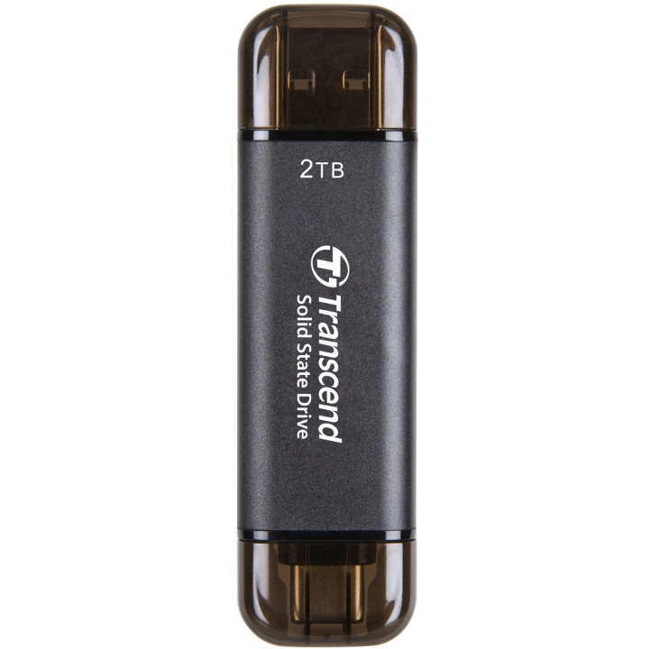 Transcend Bærbar SSD ESD310C USB-C 2 TB (R1050/W950) Svart i gruppen Datautstyr / PC-Komponenter / Harddisker / SSD hos TP E-commerce Nordic AB (C25659)