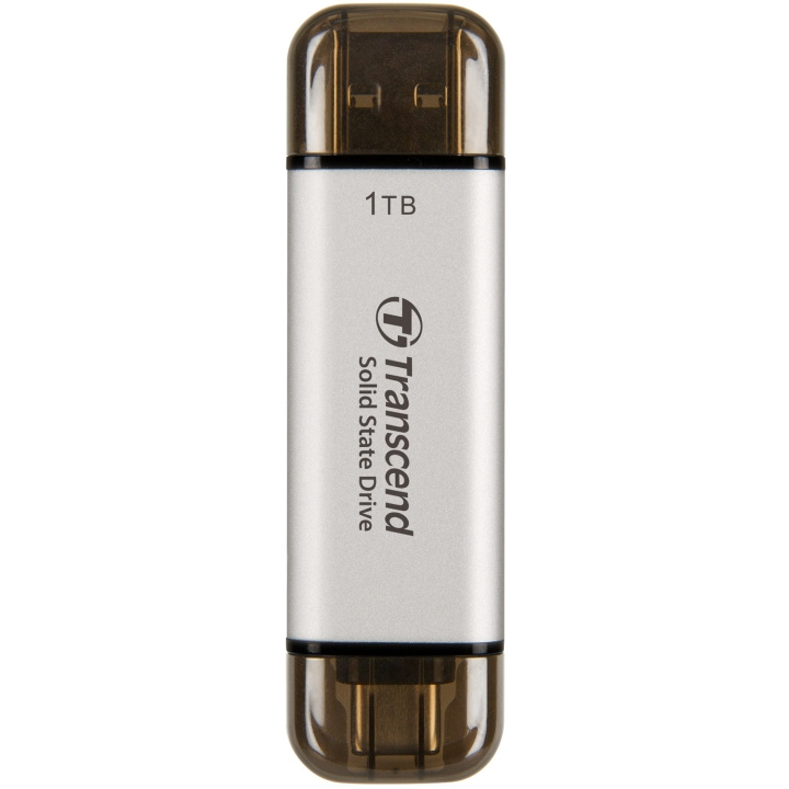 Transcend Portabel SSD ESD310S USB-C 1TB (R1050/W950) Silver i gruppen Datautstyr / PC-Komponenter / Harddisker / SSD hos TP E-commerce Nordic AB (C25661)