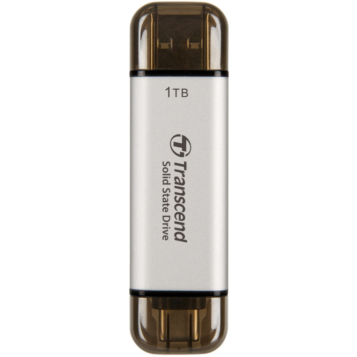 Transcend Bærbar SSD ESD310S USB-C 1 TB (R1050/W950) Sølv i gruppen Datautstyr / PC-Komponenter / Harddisker / SSD hos TP E-commerce Nordic AB (C25661)