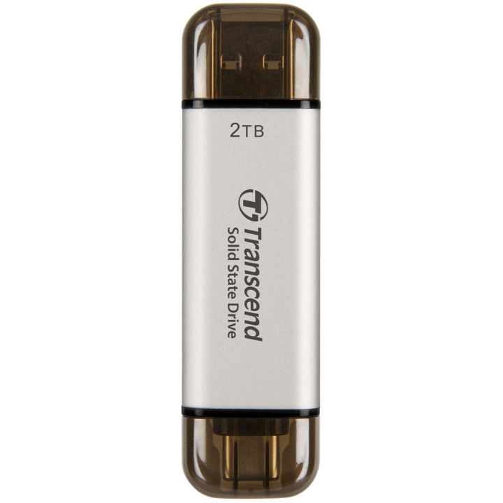 Transcend Bærbar SSD ESD310S USB-C 2 TB (R1050/W950) Sølv i gruppen Datautstyr / PC-Komponenter / Harddisker / SSD hos TP E-commerce Nordic AB (C25662)