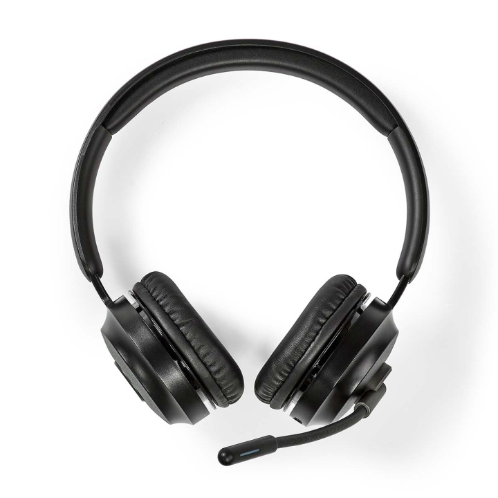 Nedis PC-hodesett | On-Ear | Stereo | Bluetooth | Fold-Away Mikrofon | Sort i gruppen Datautstyr / Datamaskin Tilbehør / Headset hos TP E-commerce Nordic AB (C25676)