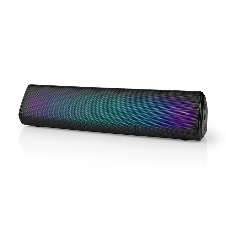 Nedis Bluetooth® Speaker | Maksimal batteritid: 6 timer | Bord design | 18 W | Stereo | Innebygd mikrofon | Linkable | Sort i gruppen Elektronikk / Lyd & Bilde / Høyttalere & tilbehør / Bluetooth-høyttalere / Bærbare høyttalere hos TP E-commerce Nordic AB (C25677)