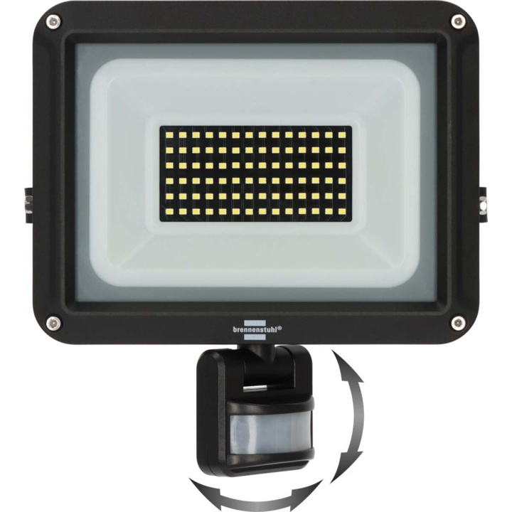 brennenstuhl LED-spotlight JARO 7060 P (LED-flomlys for veggmontering for utendørs IP65, 50W, 5800lm, 6500K, med bevegelsesdetektor) i gruppen HJEM, HUS OG HAGE / El og belysning / Utendørsbelysning / LED-lyskastere hos TP E-commerce Nordic AB (C25708)