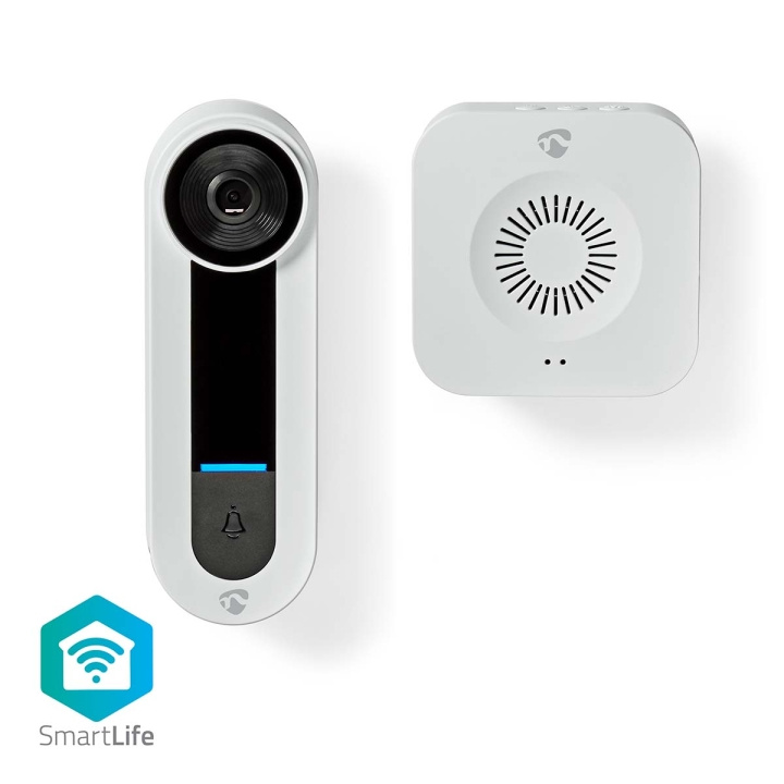 Nedis SmartLife Video Dør Telefon | Wi-Fi | Nettstrøm drevet | 1536x1536 | Cloud Storage (valgfritt) / microSD (ikke inkludert) / Onvif | IP65 | Med bevegelses sensor | Hvit i gruppen HJEM, HUS OG HAGE / Alarm, Sikkerhet og overvåking / Dørklokker hos TP E-commerce Nordic AB (C25726)