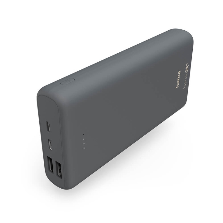 Hama Powerbank Supreme 24000mAh Grå i gruppen SMARTTELEFON & NETTBRETT / Ladere og Kabler / Powerbanks hos TP E-commerce Nordic AB (C25747)