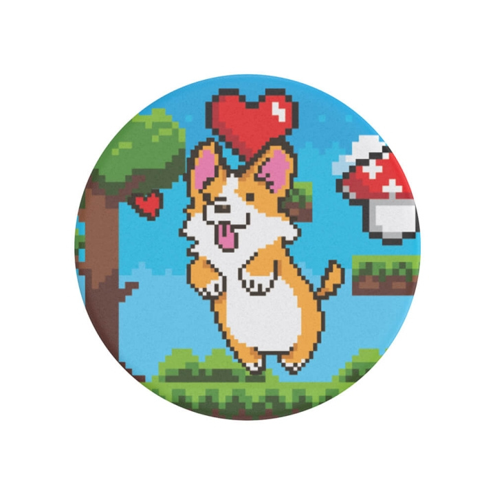 PopSockets PopGrip Standard Corgibit i gruppen SMARTTELEFON & NETTBRETT / Annet tilbehør / Popsockets hos TP E-commerce Nordic AB (C25856)