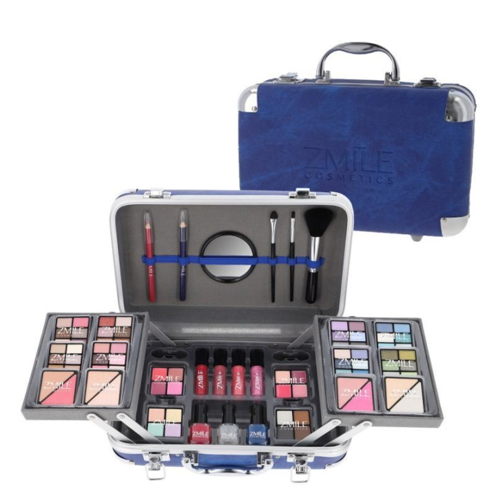 Zmile Cosmetics Makeup Box Traveller Blue Vegan i gruppen HELSE OG SKJØNNHET / Makeup / Verktøy og sminkesett / Sminkesett hos TP E-commerce Nordic AB (C25941)