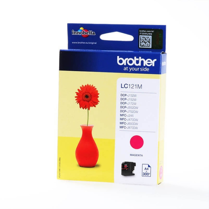 Brother Blekk LC121M LC-121 Magenta i gruppen Datautstyr / Skrivere og tilbehør / Blekk og toner / Toner / Brother hos TP E-commerce Nordic AB (C26021)