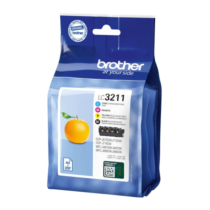 Brother Blekk LC3211VALDR i gruppen Datautstyr / Skrivere og tilbehør / Blekk og toner / Toner / Brother hos TP E-commerce Nordic AB (C26088)