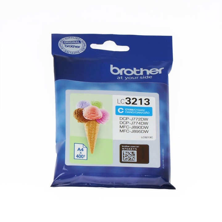 BROTHER Ink LC3213C LC-3213 Cyan i gruppen Datautstyr / Skrivere og tilbehør / Blekk og toner / Toner / Brother hos TP E-commerce Nordic AB (C26091)