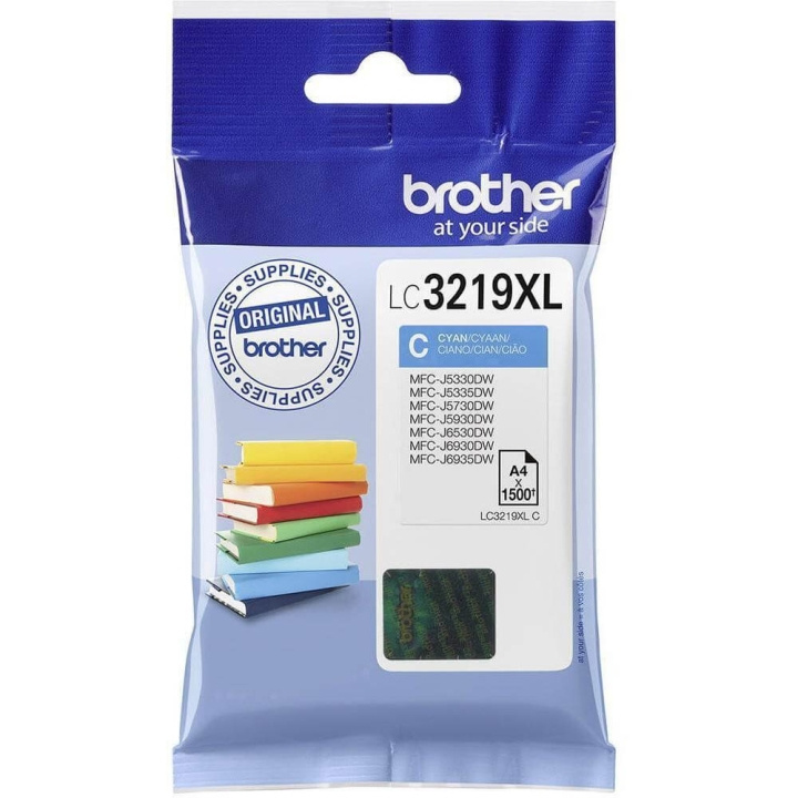 Brother Blekk LC3219XLC Høy Kapasitet Cyan i gruppen Datautstyr / Skrivere og tilbehør / Blekk og toner / Toner / Brother hos TP E-commerce Nordic AB (C26101)