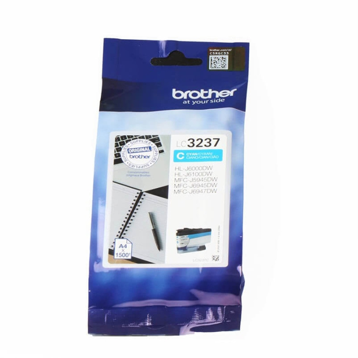 Brother Blekk LC3237C LC-3237 Cyan i gruppen Datautstyr / Skrivere og tilbehør / Blekk og toner / Toner / Brother hos TP E-commerce Nordic AB (C26110)