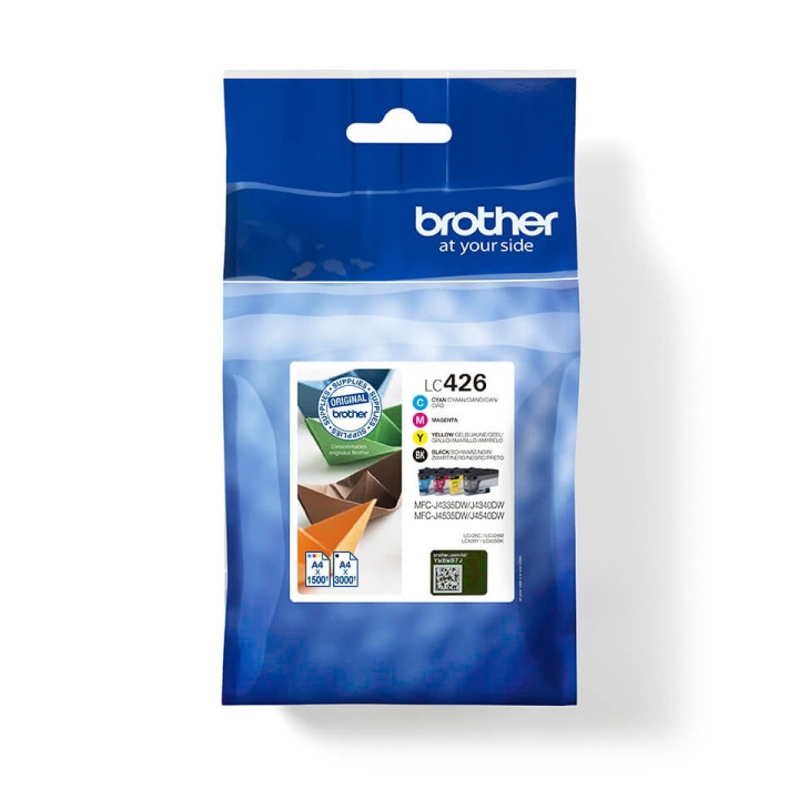 Brother Blekk LC426VAL LC-426 Multipack svart/cyan/magenta/gul i gruppen Datautstyr / Skrivere og tilbehør / Blekk og toner / Toner / Brother hos TP E-commerce Nordic AB (C26157)