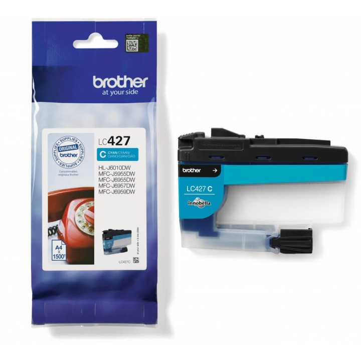 Brother Blekk LC427C LC-427 Cyan i gruppen Datautstyr / Skrivere og tilbehør / Blekk og toner / Blekkpatroner / Brother hos TP E-commerce Nordic AB (C26159)