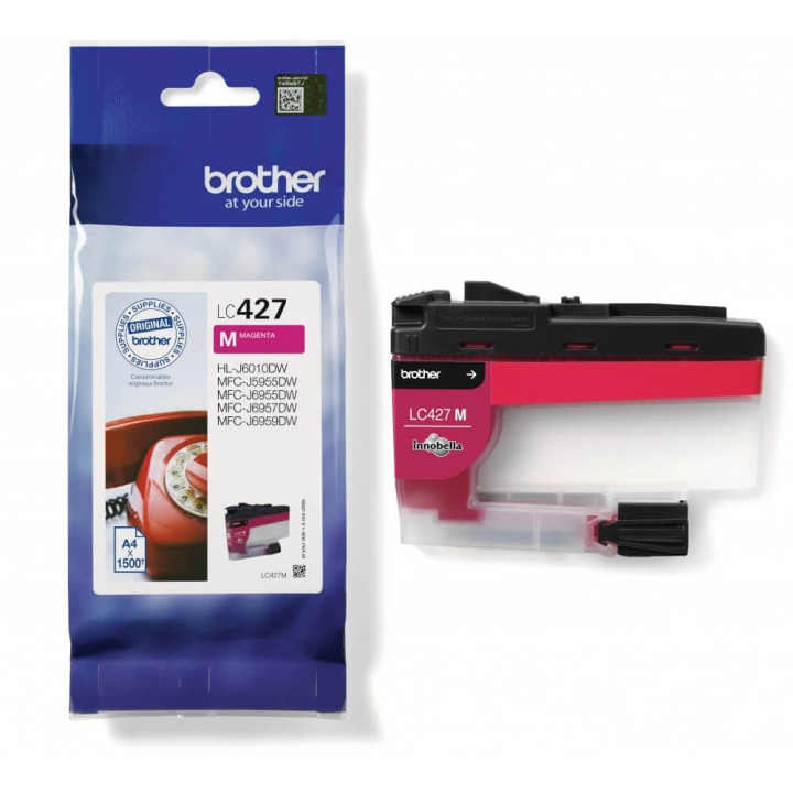 Brother Blekk LC427M LC-427 Magenta i gruppen Datautstyr / Skrivere og tilbehør / Blekk og toner / Toner / Brother hos TP E-commerce Nordic AB (C26160)