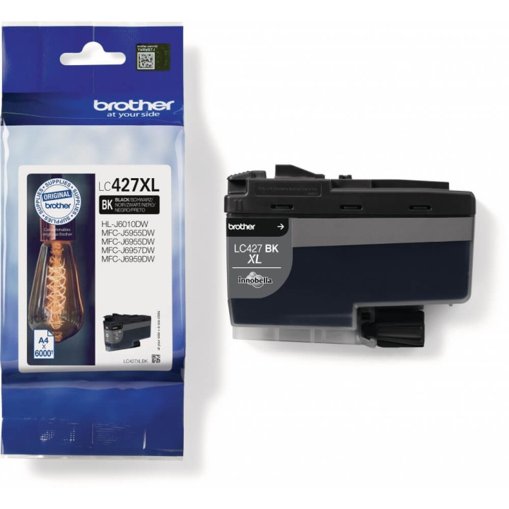 Brother Blekk LC427XLBK LC-427 Svart Høy Kapasitet i gruppen Datautstyr / Skrivere og tilbehør / Blekk og toner / Toner / Brother hos TP E-commerce Nordic AB (C26161)