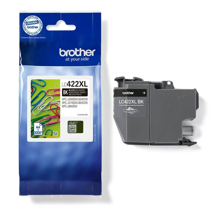 Brother Blekk LC422XLBK LC-422 Svart i gruppen Datautstyr / Skrivere og tilbehør / Blekk og toner / Toner / Brother hos TP E-commerce Nordic AB (C26173)