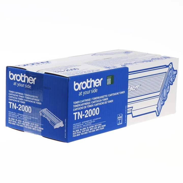 Brother Toner TN2000 Svart i gruppen Datautstyr / Skrivere og tilbehør / Blekk og toner / Blekkpatroner / Brother hos TP E-commerce Nordic AB (C26178)