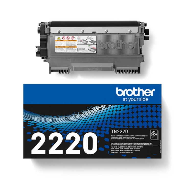 BROTHER Toner TN2220 TN-2220 Black i gruppen Datautstyr / Skrivere og tilbehør / Blekk og toner / Blekkpatroner / Brother hos TP E-commerce Nordic AB (C26184)