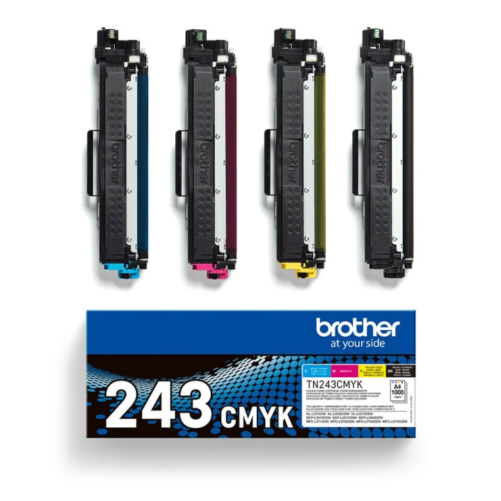 BROTHER Toner TN243CMYK TN-243 Multipack i gruppen Datautstyr / Skrivere og tilbehør / Blekk og toner / Toner / Brother hos TP E-commerce Nordic AB (C26203)