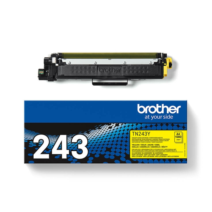 Brother Toner TN243Y i gruppen Datautstyr / Skrivere og tilbehør / Blekk og toner / Toner / Brother hos TP E-commerce Nordic AB (C26205)