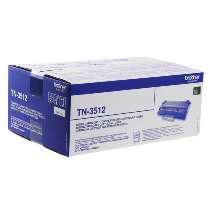 Brother Toner TN3512 TN-3512 Svart i gruppen Datautstyr / Skrivere og tilbehør / Blekk og toner / Toner / Brother hos TP E-commerce Nordic AB (C26250)