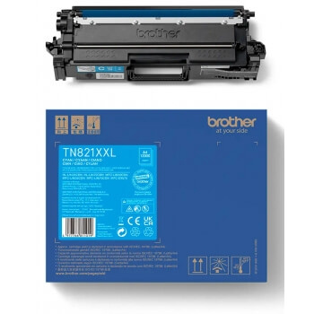 Brother Toner TN821XXLC TN-821XXL Cyan i gruppen Datautstyr / Skrivere og tilbehør / Blekk og toner / Blekkpatroner / Brother hos TP E-commerce Nordic AB (C26286)