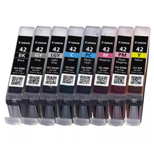 Canon Bleekk Multipak 6384B010 CLI-42 BK/GY/LGY/C/M/Y/PC/PM i gruppen Datautstyr / Skrivere og tilbehør / Blekk og toner / Toner / Canon hos TP E-commerce Nordic AB (C26295)