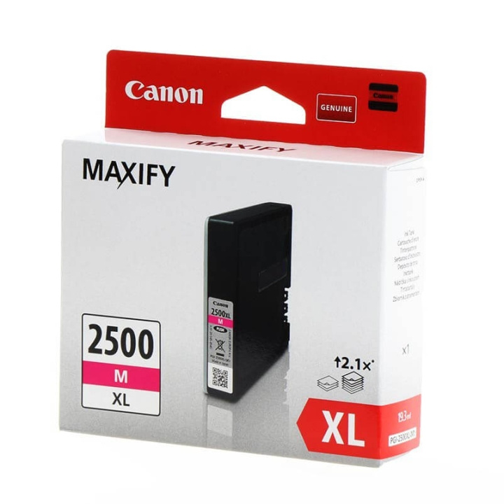 Canon Blekk 9266B001 PGI-2500XL Magenta i gruppen Datautstyr / Skrivere og tilbehør / Blekk og toner / Toner / Canon hos TP E-commerce Nordic AB (C26347)