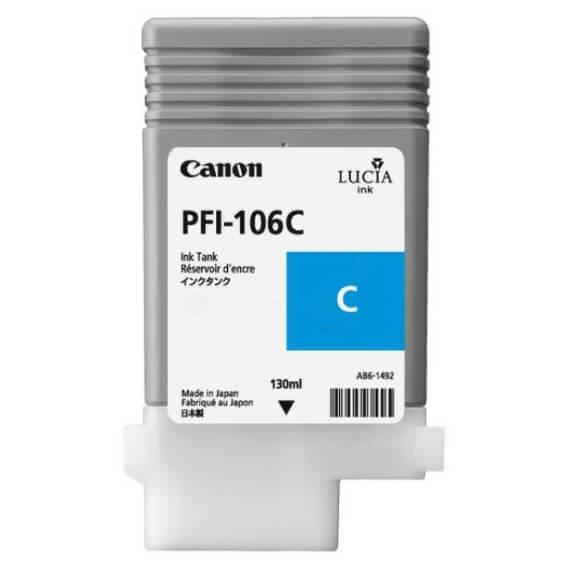 Canon Blekk 6622B001 PFI-106 Cyan i gruppen Datautstyr / Skrivere og tilbehør / Blekk og toner / Toner / Canon hos TP E-commerce Nordic AB (C26378)