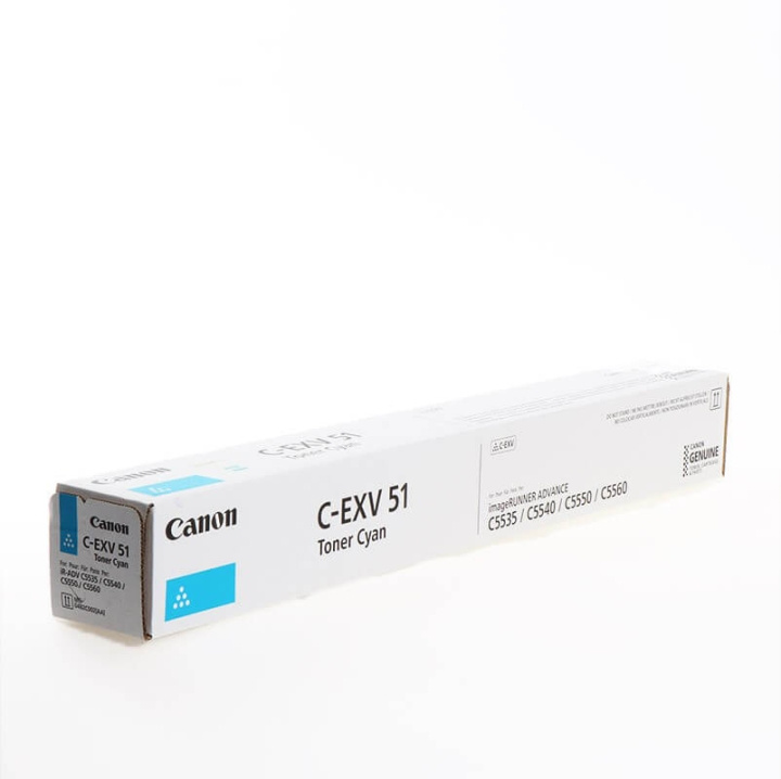 Canon Toner 0482C002 C-EXV 51 Cyan i gruppen Datautstyr / Skrivere og tilbehør / Blekk og toner / Toner / Canon hos TP E-commerce Nordic AB (C26398)