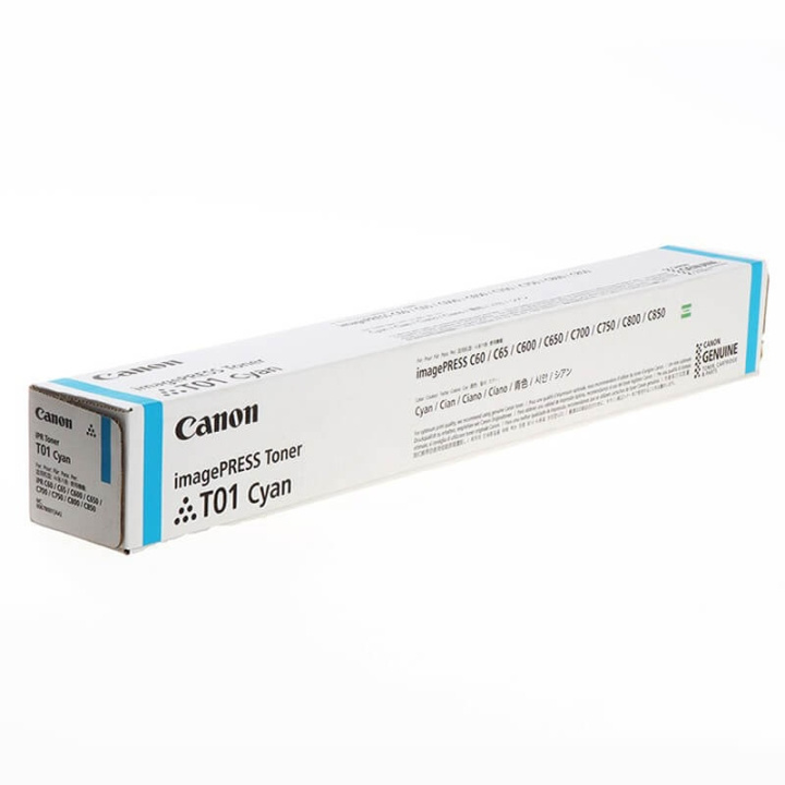 Canon Toner 8067B001 T01 Cyan i gruppen Datautstyr / Skrivere og tilbehør / Blekk og toner / Toner / Canon hos TP E-commerce Nordic AB (C26428)