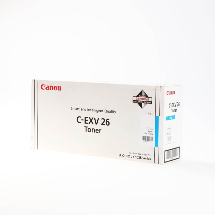 Canon Toner 1659B006 C-EXV 26 Cyan i gruppen Datautstyr / Skrivere og tilbehør / Blekk og toner / Toner / Canon hos TP E-commerce Nordic AB (C26487)