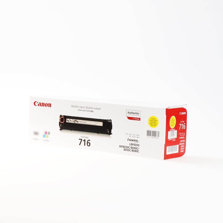 Canon Toner 1977B002 716 Gul i gruppen Datautstyr / Skrivere og tilbehør / Blekk og toner / Toner / Canon hos TP E-commerce Nordic AB (C26491)