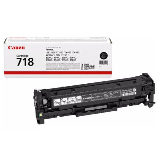 Canon Toner 2662B002 718 Svart i gruppen Datautstyr / Skrivere og tilbehør / Blekk og toner / Toner / Canon hos TP E-commerce Nordic AB (C26509)