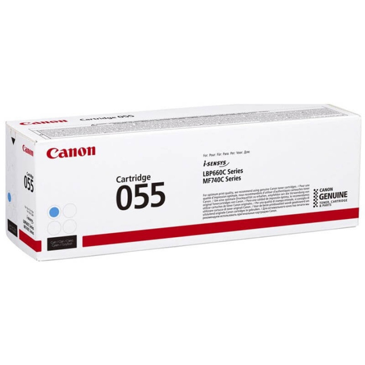 Canon Toner 3015C002 055 Cyan i gruppen Datautstyr / Skrivere og tilbehør / Blekk og toner / Toner / Canon hos TP E-commerce Nordic AB (C26524)