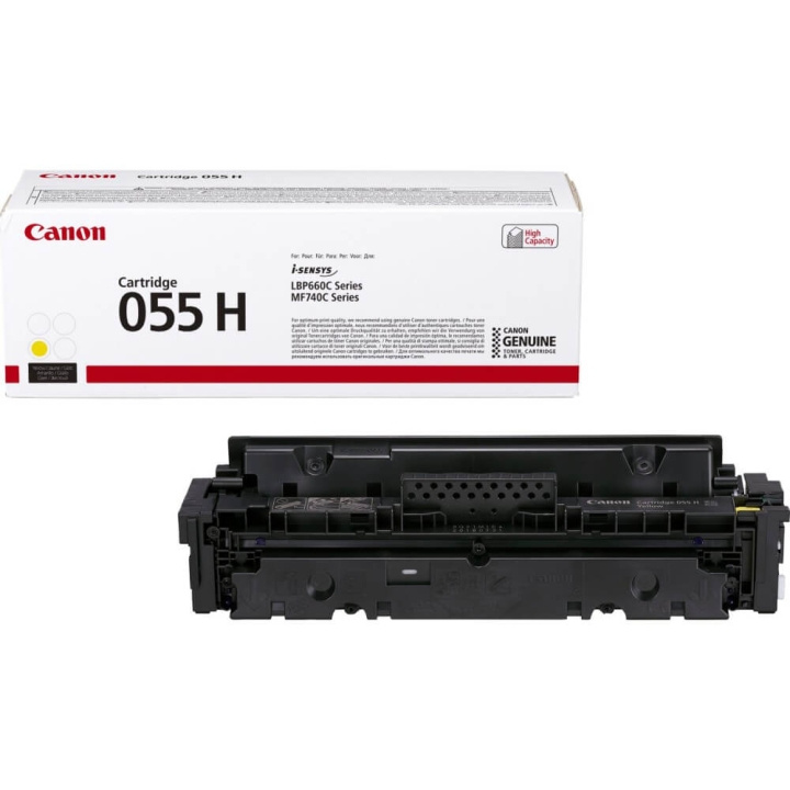 Canon Toner 3017C002 055H Gul i gruppen Datautstyr / Skrivere og tilbehør / Blekk og toner / Toner / Canon hos TP E-commerce Nordic AB (C26526)