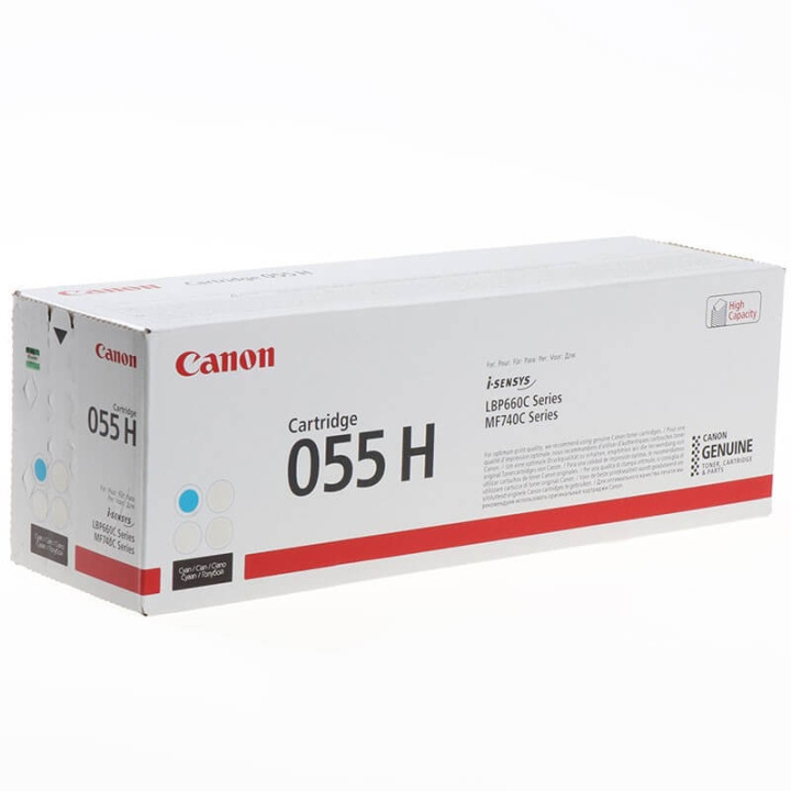 Canon Toner 3019C002 055H Cyan i gruppen Datautstyr / Skrivere og tilbehør / Blekk og toner / Toner / Canon hos TP E-commerce Nordic AB (C26530)