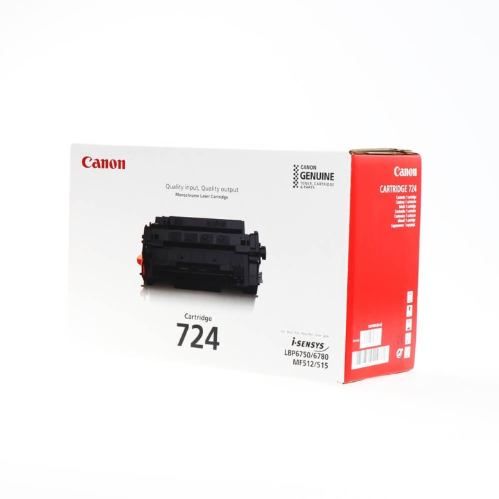Canon Toner 3481B002 724 Svart i gruppen Datautstyr / Skrivere og tilbehør / Blekk og toner / Toner / Canon hos TP E-commerce Nordic AB (C26544)