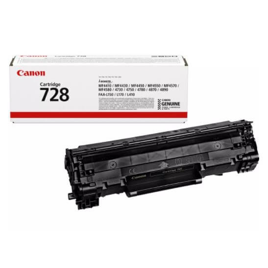 Canon Toner 3500B002 728 Svart i gruppen Datautstyr / Skrivere og tilbehør / Blekk og toner / Toner / Canon hos TP E-commerce Nordic AB (C26548)