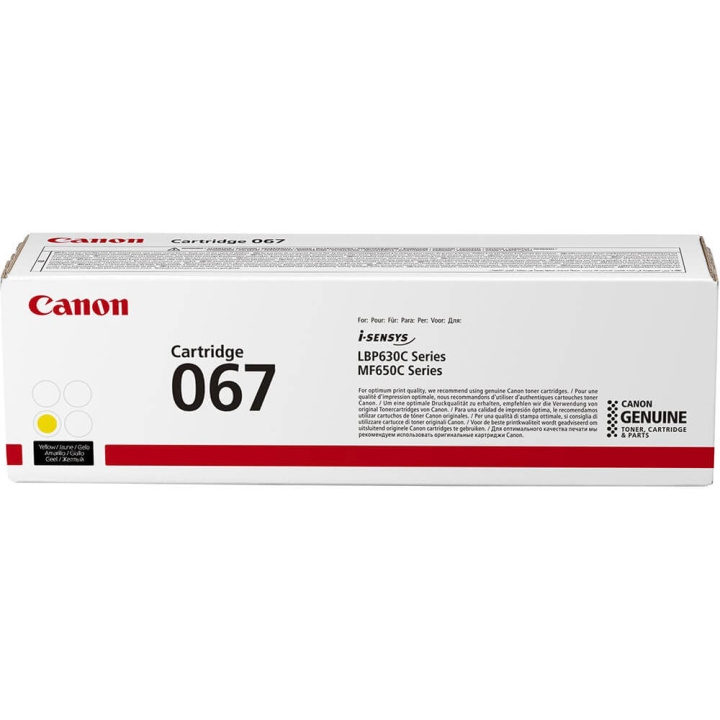 Canon Toner 5099C002 067 Gul i gruppen Datautstyr / Skrivere og tilbehør / Blekk og toner / Toner / Canon hos TP E-commerce Nordic AB (C26609)